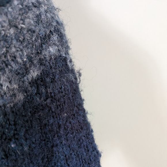 Energie V Neck Sweater L Blue Vintage Y2K Elena Bella Twilightcore Swan Stripe - Picture 11 of 11